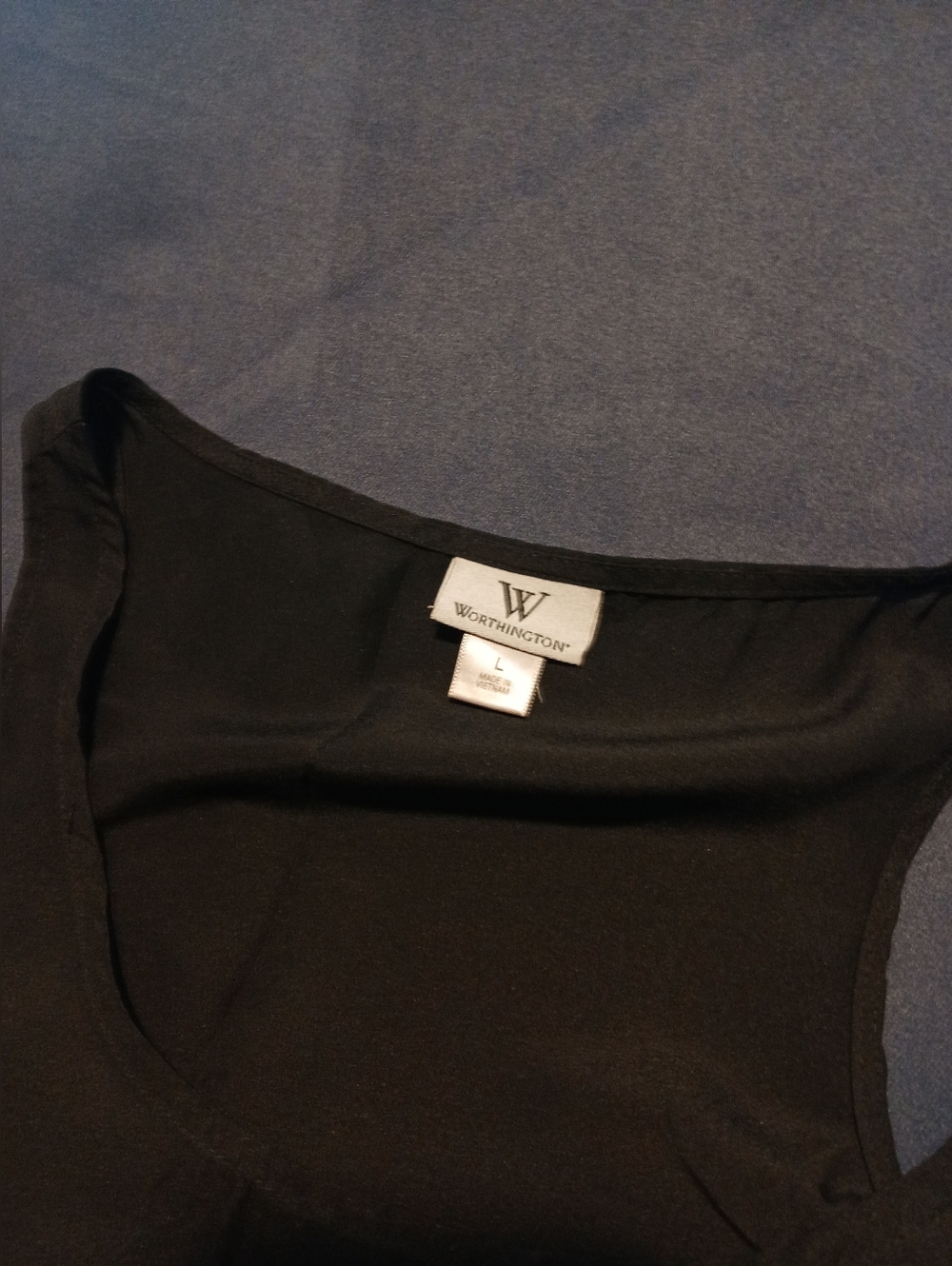 Worthington Black Scoop Neck Tank Top